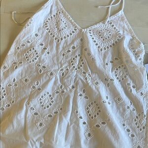 O’Neill White Eyelet Cover Up Size S NWT